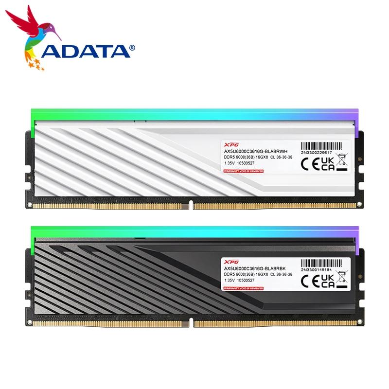 ADATA DDR5 SDRAM XPG  ̵, RGB  D300G,  ȭƮ, 16GB, 32GB,  ޸, 6000MHz, 6400MHz, ũž ޸ 